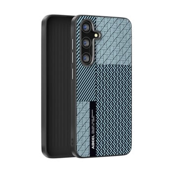 Ультратонкий чохол ABEEL 6D Micro Relief MagSafe Magnetic  для Samsung Galaxy S25+ 5G - Carbon Fiber Blue