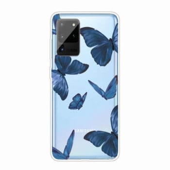 Силілконовий чохол Painted TPU Protective Case Blue Butterfly на Samsung Galaxy Note 20