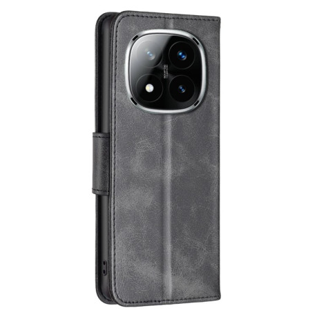 Чохол-книжка Lambskin Texture Pure Color для Xiaomi Redmi Note 14 Pro 5G / Note 14 Pro+ 5G - чорний