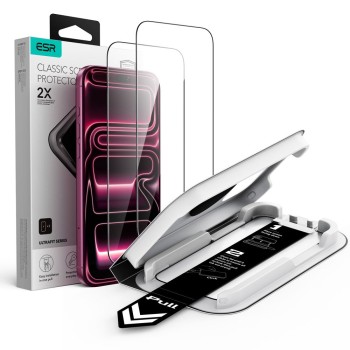 Оригінальне захисне скло ESR UltraFit Classic 2-Pack для iPhone 18 Pro Max / 17 Pro Max - Black