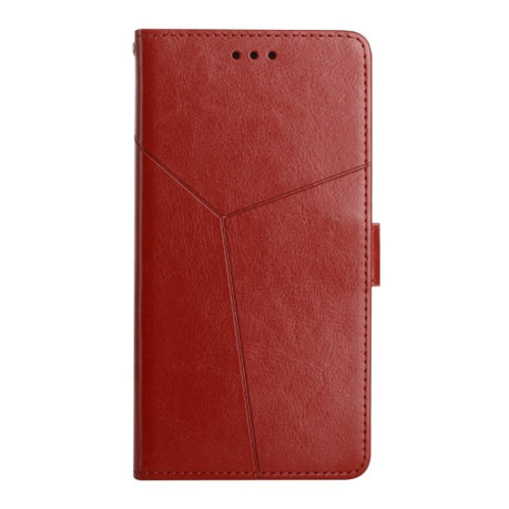 Чехол-книжка Y-shaped Pattern для Xiaomi Redmi Note 12 Pro 5G/Poco X5 Pro - коричневый