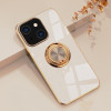 Чохол 6D Electroplating with Magnetic Ring для iPhone 13 Pro Max - рожевий