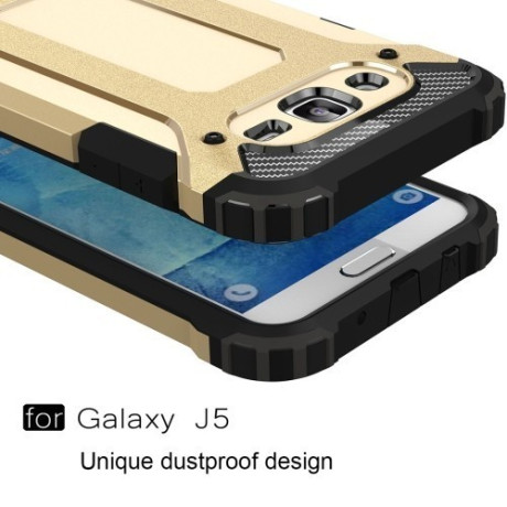 Противоударный Чехол Rugged Armor Gold для Samsung Galaxy J5/ J500