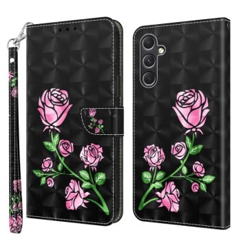Чохол-книга 3D Painting для Samsung Galaxy A55 5G - Rose