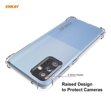 Противоударный чехол ENKAY Clear для Samsung Galaxy A72 - прозрачный