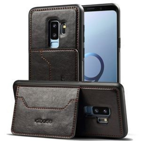 Кожаный чехол Dibase на Samsung Galaxy S9+/G965 Crazy Horse Texture черный