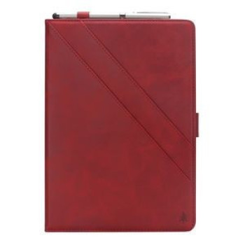 Кожаный чехол-книжка Double Holder на iPad 9.7 2018 /2017 / Pro 9.7/ Air 2 / Air -красный