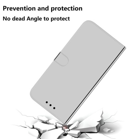 Чехол-книжка Imitated Mirror для Google Pixel 8 - серебристый