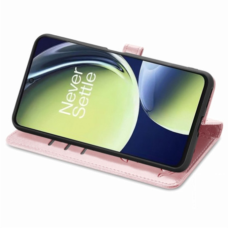 Чехол-книжка Cat and Dog для OnePlus Nord N30/CE 3 Lite - розовое золото