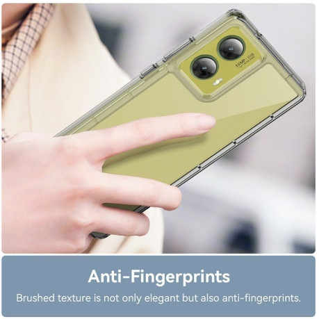 Противоударный чехол Colorful Acrylic Series для Motorola Moto G85 - прозрачный