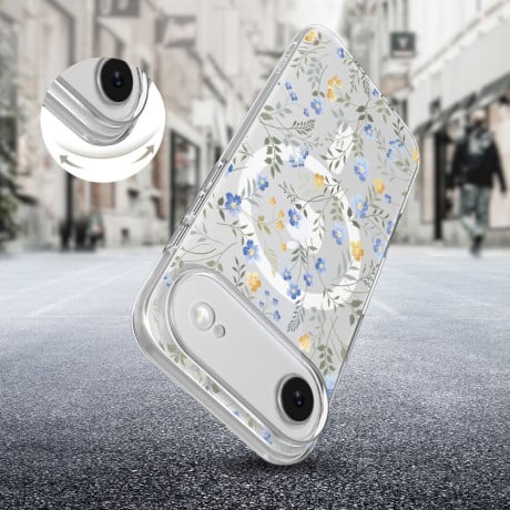 Чохол Tech-Protect FlexAir Hybrid з MagSafe на iPhone Air - Daisies with Leaves