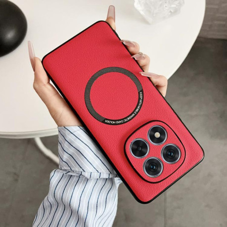 Противоударный чехол MagSafe Magnetic на Redmi Note 14 Pro 4G - зеленый