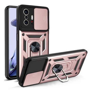 Протиударний чохол Camera Sliding Xiaomi Mi 11T / 11T Pro - рожеве золото