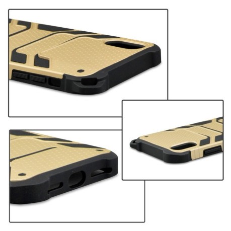 Противоударный чехол Spider-Man Armor Protective Case на iPhone XR-золотой