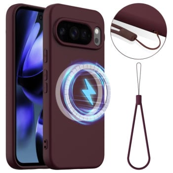 Силіконовий чохол Shockproof Silicone Magsafe для Google Pixel 10 Pro XL - коричневий