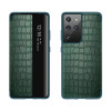 Чехол-книжка Crocodile Texture Display для Samsung Galaxy S21 - зеленый