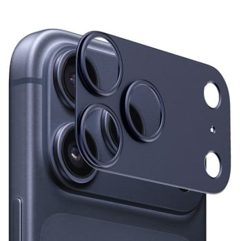 Защита камеры XDCASE Titanium Alloy Hollow Camera Lens на iPhone 17 Pro Max - синий