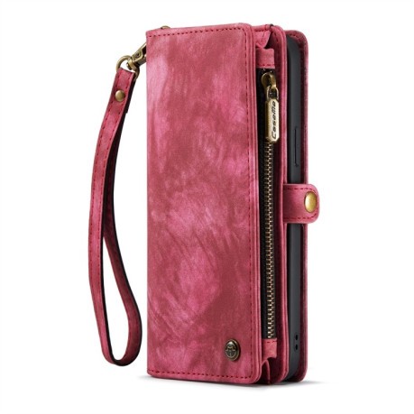 Чохол-гаманець CaseMe 008 Series Zipper Style на iPhone 15 Plus - червоний