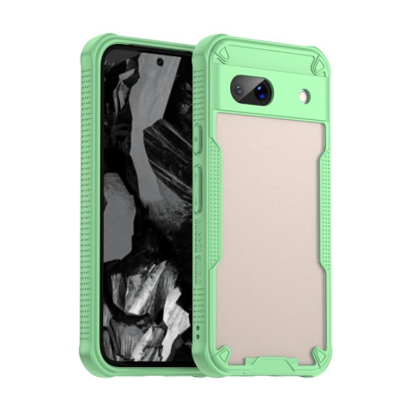 Противоударный чехол Armor Glaze PC Hybrid для Google Pixel 8a - зеленый