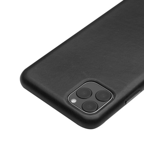 Шкіряний чохол QIALINO Cowhide Leather Protective Case для iPhone 11 Pro Max - чорний