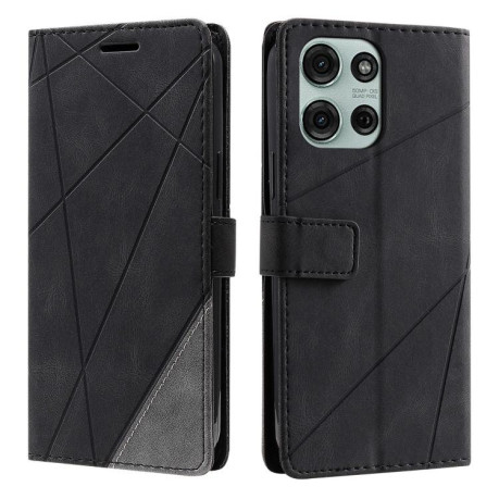 Чохол-книжка Skin Feel Splicing для Motorola Moto G75 5G - чорний