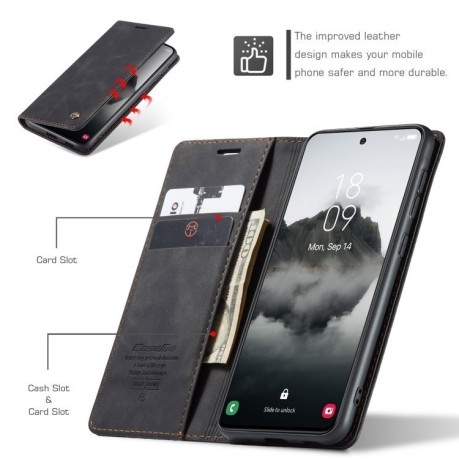 Чохол-книжка CaseMe-013 Multifunctional для Samsung Galaxy S24 FE 5G - чорний