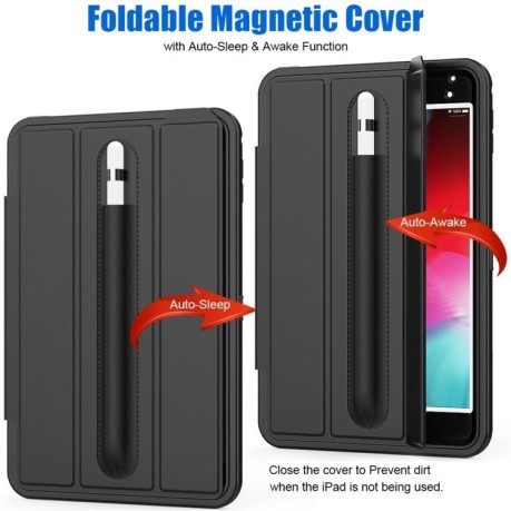 Протиударний чохол EsCase Magnetic Flip на iPad Mini 5 2019 / Mini 4-чорний