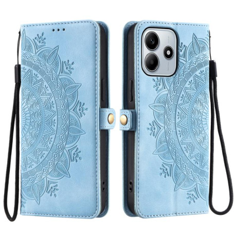 Чехол-книжка Totem Embossed Magnetic Leather для Xiaomi Redmi Note 14 4G 164.48 - синий