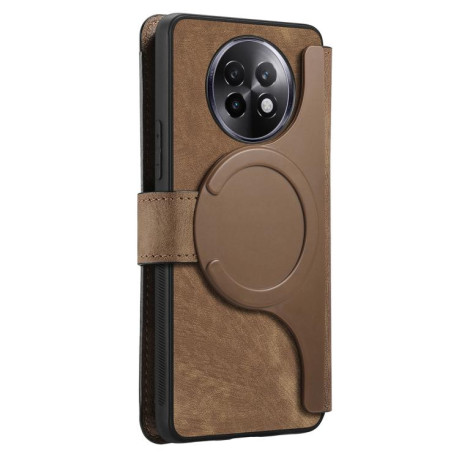 Чехол-книжка CaseNeo MagSafe RFID Anti-theft Retro Leather для Realme 13+ 5G - коричневий