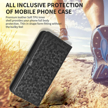 Чехол-книжка Honeycomb Dot для OnePlus 13R/Ace 5/Ace 5 Pro - золотой