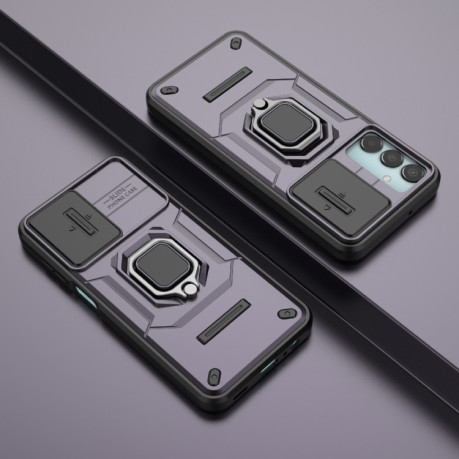 Протиударний чохол Sliding Camshield для Samsung Galaxy M15 5G - фіолетовий