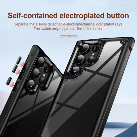 Противоударный чехол Lens Protection на Samsung Galaxy S24 Ultra 5G - черный