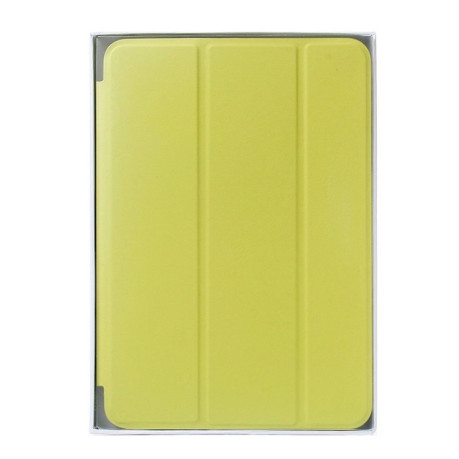 Кожаный чехол-книжка Solid Color на iPad mini 4 - зеленый