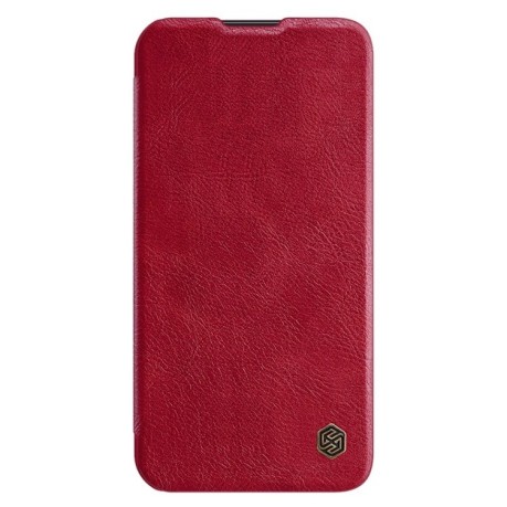 Кожаный чехол-книжка Nillkin Qin Series для Samsung Galaxy A54 5G - красный