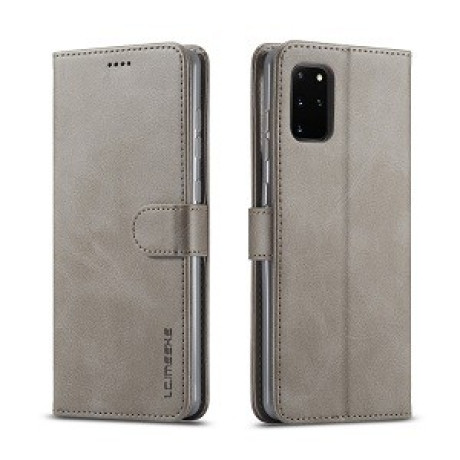 Чехол книжка LC.IMEEKE Calf Texture на Samsung Galaxy А71 -  серый