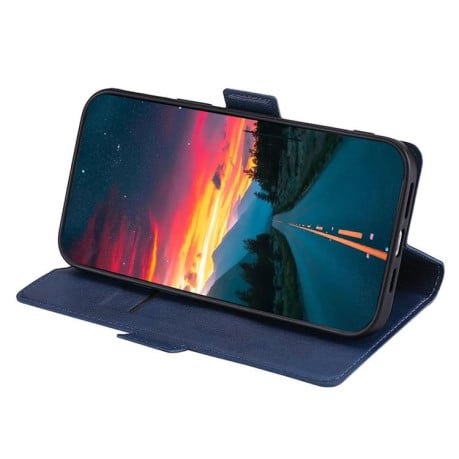 Чохол-книжка Voltage Side Buckle на Infinix Note Edge 5G — синій