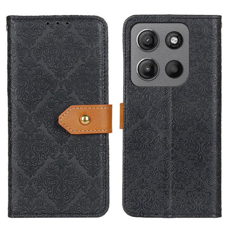 Чохол-книжка European Floral для Motorola Moto G15 4G/G05 - чорний