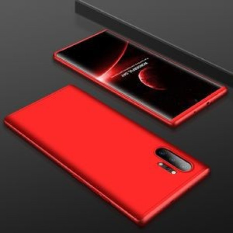 Протиударний чохол GKK Three Stage Splicing Full Coverage на Samsung Galaxy Note10+Plus-червоний