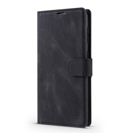 Чехол-книжка TAOKKIM Skin Feel для Samsung Galaxy S21 FE - черный