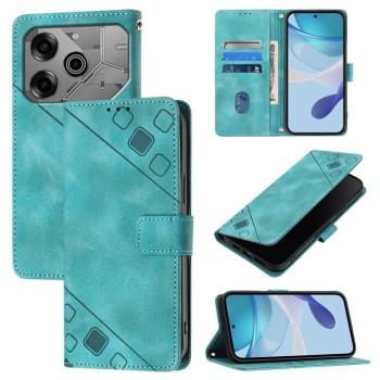 Чехол-книжка Skin-feel Embossed на Tecno Pova 6 Neo — зелёный