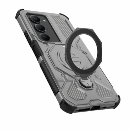 Противоударный чехол J-20 Solid Color MagSafe Magnetic на Xiaomi Redmi 15 5G Global / 15 4G SEA - серый