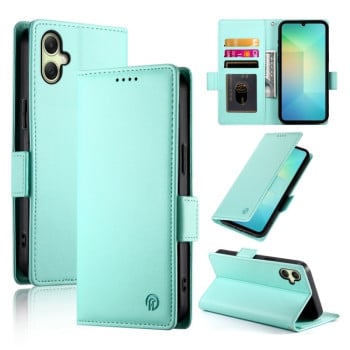 Чехол-книжка Side Buckle Magnetic Frosted Leather для Samsung Galaxy A06 4G - зеленый