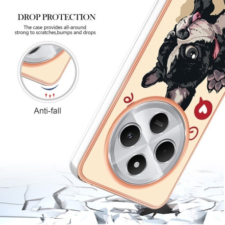 Протиударний чохол Electroplating IMD для Xiaomi Redmi 14C 4G/Poco C75/Redmi A4 5G - Dog