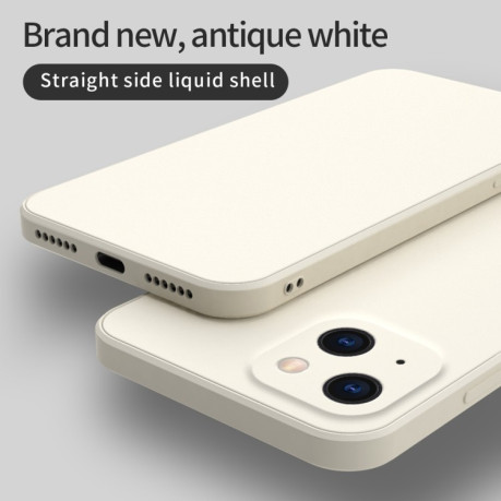 Силіконовий чохол Solid Color Liquid для iPhone 13 Pro - бежевий