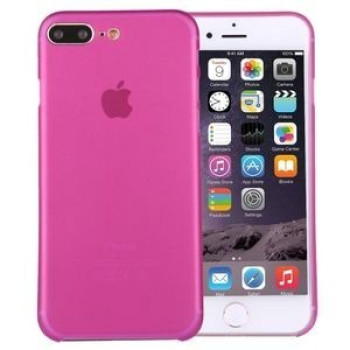 Чехол для iPhone 8 Plus/ 7 Plus ультратонкий прозрачный пурпурно-красный