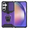 Противоударный чехол Armor Camera Shield для Samsung Galaxy A55 5G - фиолетовый