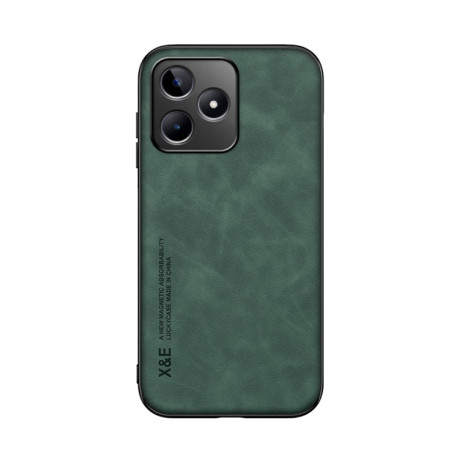 Противоударный чехол Skin Feel Magnetic для Realme C53/C51 - зеленый