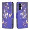 Чехол-книжка Colored Drawing Pattern для Samsung Galaxy A35 - Butterfly