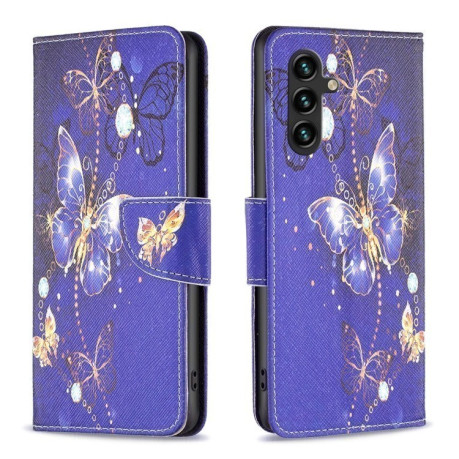 Чехол-книжка Colored Drawing Pattern для Samsung Galaxy A35 - Butterfly