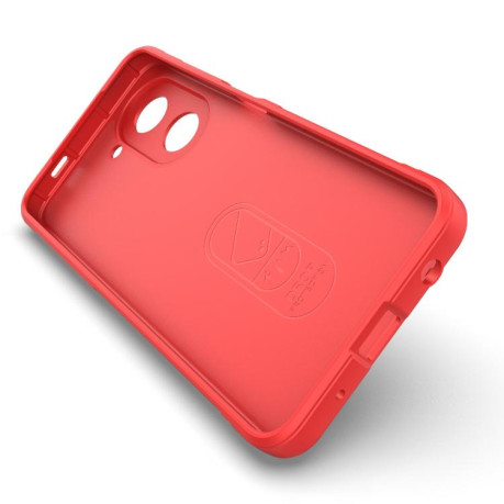 Силиконовый чехол Magic Flannel для Xiaomi Redmi A5 4G 171.7mm / Xiaomi Poco C71 4G - красный